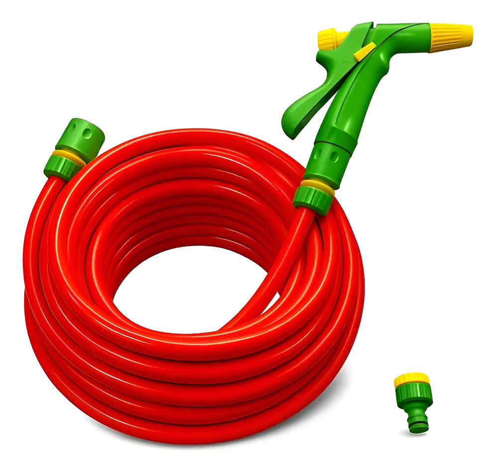 Manguera Riego Naranja 1/2 Reforzada 15 Mts + Pistola Acceso