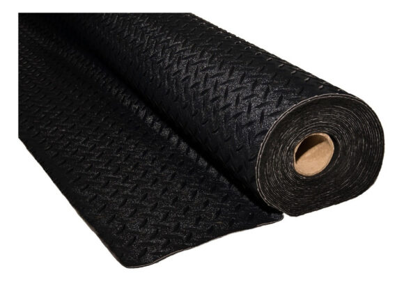 Piso Semilla De Melon Pvc Simil Goma Alto T 1.2mm Negro 15m2 - Image 3