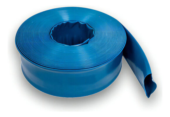 Manguera Manga Plana Refor Azul C/tela 1 1/2 PuLG 38mm 50mts - Image 2