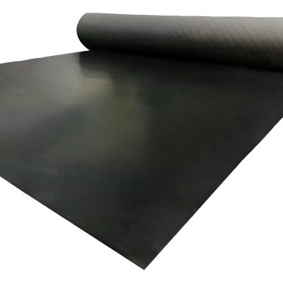 Piso De Goma Liso Negro 3mm 2mt X 1m Yoga Mat