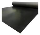 Piso De Goma Liso Negro Gimnasios 2mm X 1mt X 10mt