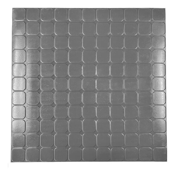 Piso Goma Baldosa Indelval Cerama Gris Saldo 50x50 X1u (3mm) - Image 2