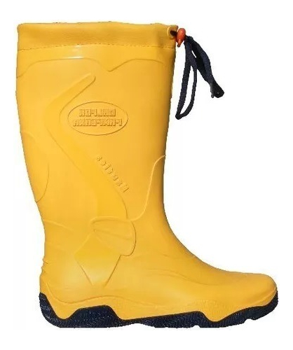 Bota Lluvia Náutica Marine Calfor Pampeana Cuello Cordon(dep