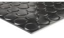 Piso Goma Baldosa Indelval Clasic Negro Saldo 50x50 1m2 3mm