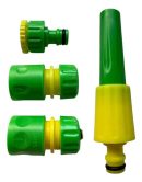 Lanza Pistola De Riego Kit + Accesorios Acople Rapido Prem