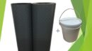Combo Piso Bloque Gris Simil Goma 7.5m2 + Adhesivo!!