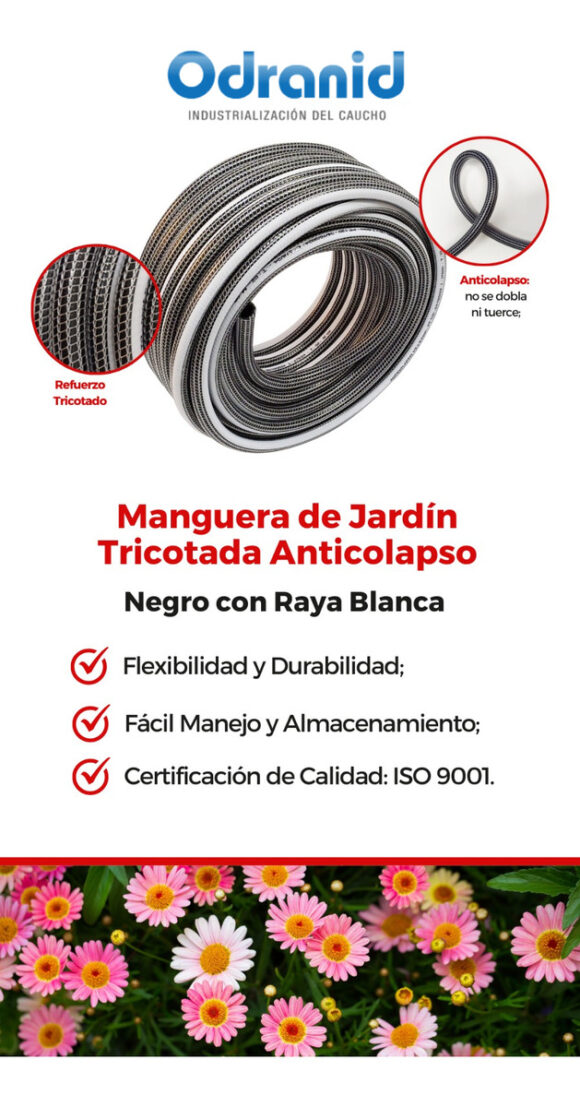 Manguera Riego 1/2 X 50mts Anticolapsable Trenzada Premium - Image 8