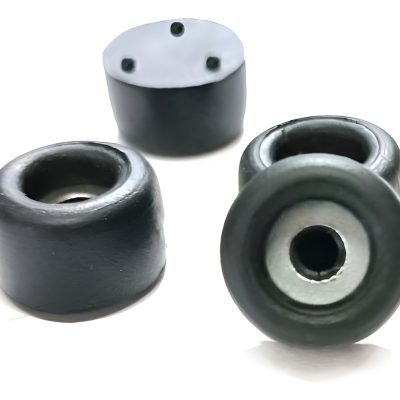 Pata De Goma Para Bafle Con Arandela Metálica X 100 Unidades