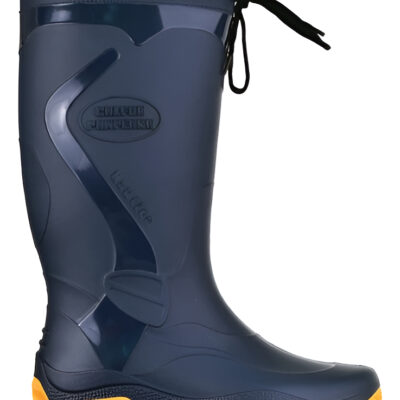 Bota De Lluvia Náutica Marine Calfor Pampeana Cuello Cordon