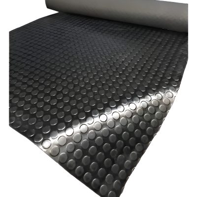 Piso De Goma Moneda Negro 1.40mt X 5mt 3mm Esp (no Pvc)