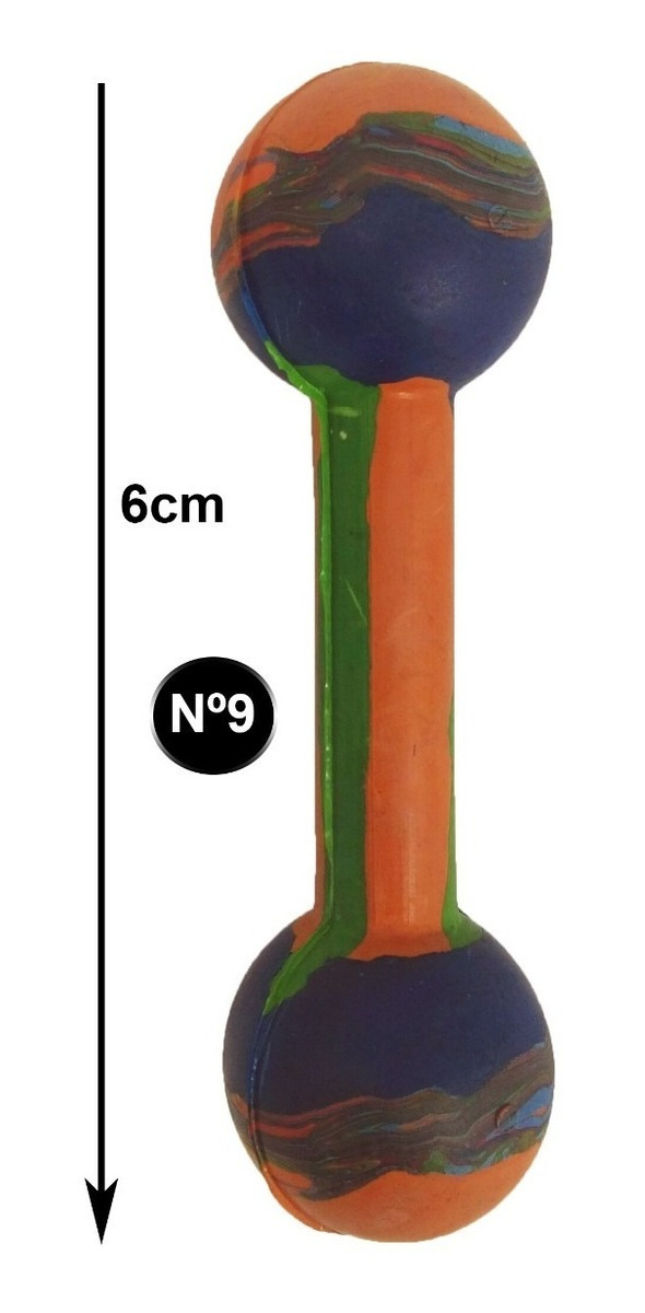 Juguete Para Perros De Goma Pesa Mediana Caucho Nat - Image 2