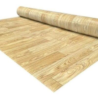 Piso Vinílico Símil Goma Madera Rollo X 10m2 Espesor 1.2m