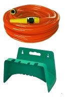 Manguera De Riego 1/2 X 10mts + Soporte Porta Manguera