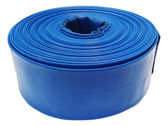 Manguera Manga Plana Refor Azul C/tela 1 1/2 PuLG 38mm 50mts - Image 3