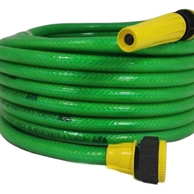 Manguera De Riego Reforzada Con Accesorios 30mts Trenzada