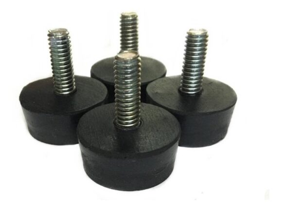 Pata De Goma Con Tornillo 5/16 (x 4 Unidades) Art 511