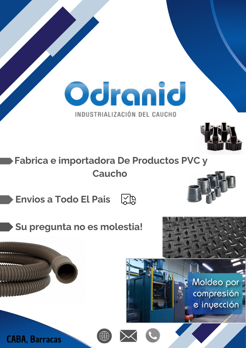 Pata Tope De Goma Con Tornillo 1/4 - Image 2