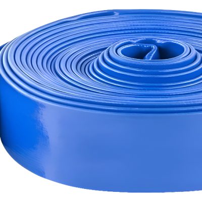Manguera Manga Plana Refor Azul C/tela 1 1/2 PuLG 38mm 50mts