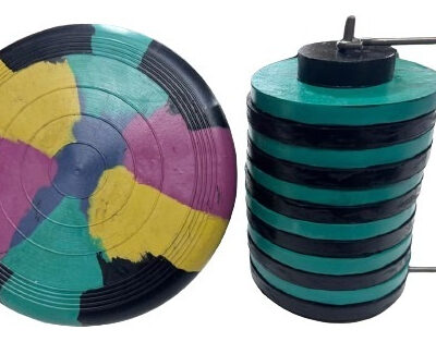 Tejo De Goma Chico + Frisbee De Goma Para Todas Superficies