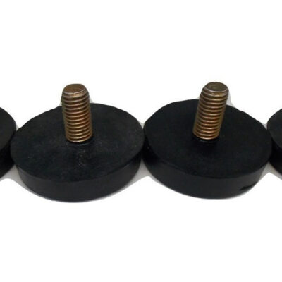 Pata Con Tornillo Goma Metrico 10mm