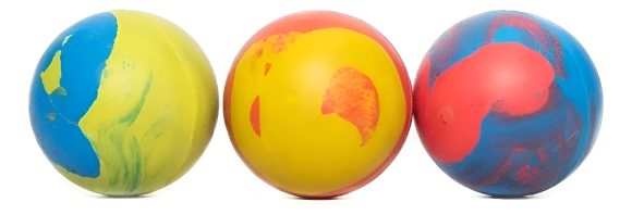 Pelota De Goma Caucho Maciza Para Perros 6cm X3 Unidad (dep)