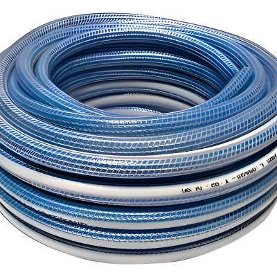 Manguera Riego 1/2 X 25mts Anticolapso/antitorcion Trenzada Color Celeste