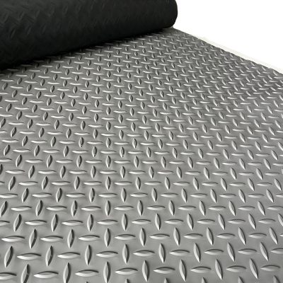 Piso Goma/pvc Semilla Melon Gris 3mm 1,20mts Ancho X M2