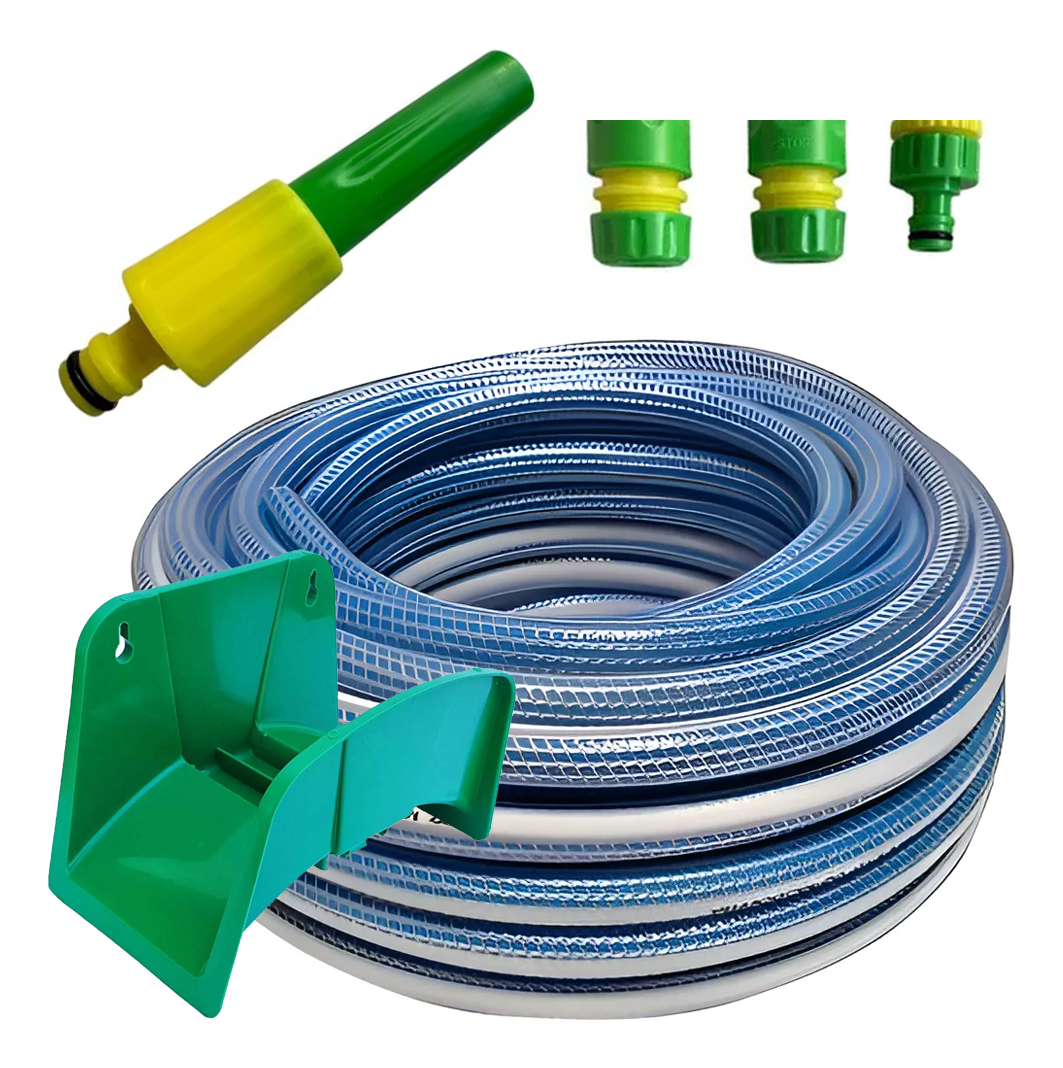 Manguera Riego 1/2 X 15m Anticolapsable Trenzada + Accesorio - Image 11