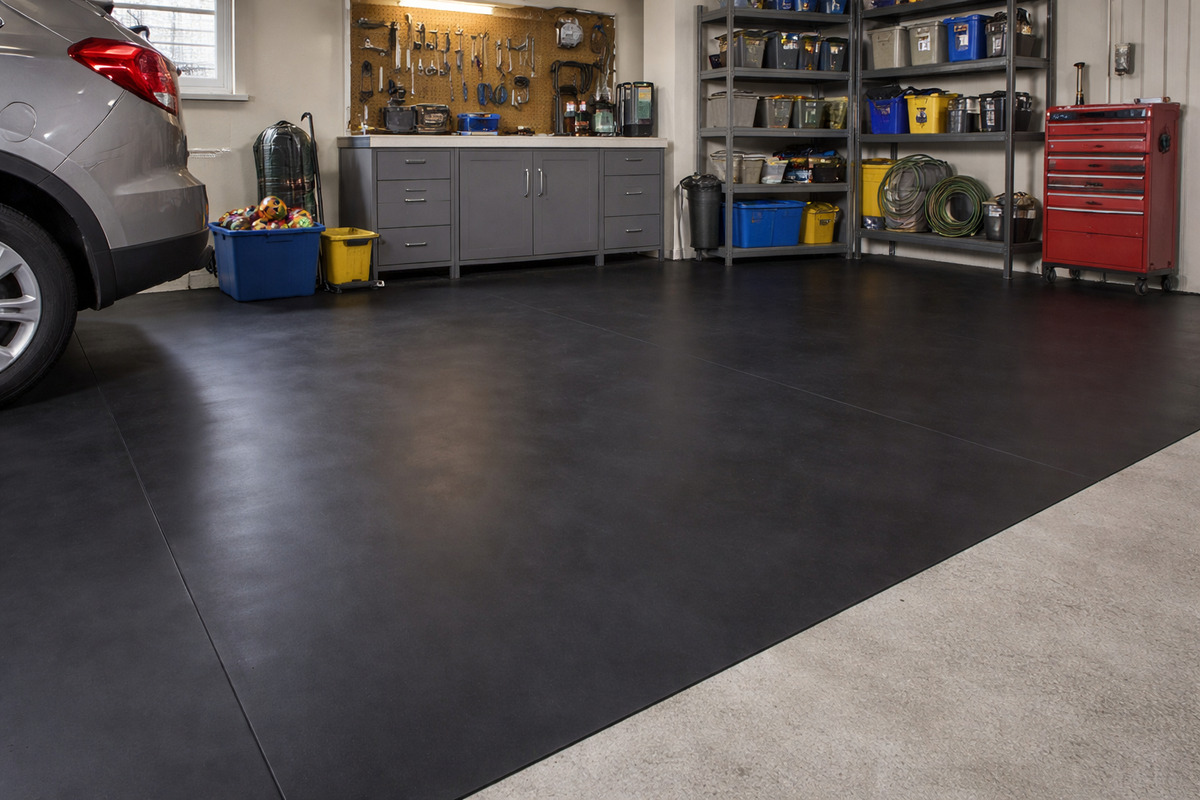 Pisos De Goma Odranid Negro Liso 2mm X 1.40mt Ancho (no Pvc) - Image 2