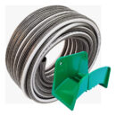 Manguera Riego 1/2 X 25m Anticolapsable Trenzada + Portamang