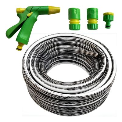 Manguera Riego Anticolapsable Reforzada 1/2 X 20mts +pistola