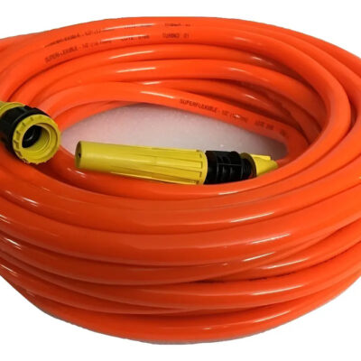Manguera De Riego 1/2  Reforzada Con Accesorios 50 M Super  Naranja