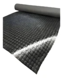 Piso De Goma/pvc Moneda 3mm Rollo Entero 1,20x15mts Gimnasio Negro Moneda