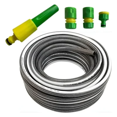 Manguera Riego 1/2 X 50mts Anticolapso Trenzada + Accesorios