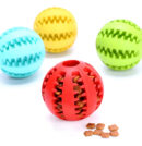 Juguete Mordillo Perros Pelota Porta Alimento 7cm 3 Unidades Multicolor
