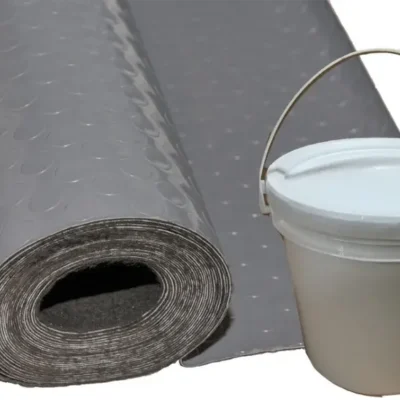 Combo Piso Moneda Gris  Simil Goma 7.5m2 + Adhesivo!!