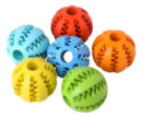 Juguete Mordillo Perros Pelota Porta Alimento 6cm 6 Unidades Multicolor