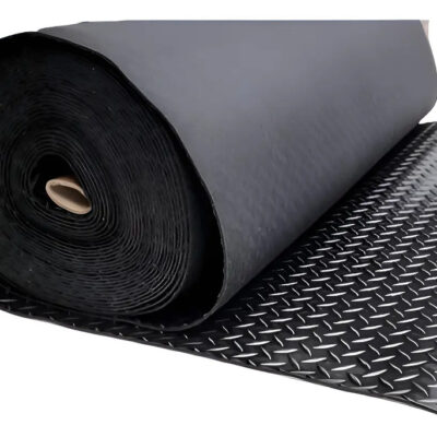 Piso De Goma/pvc Semilla Negro 3mm X 1mt X 3mt Alto Transito Negro Semilla