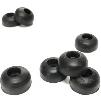 Pata Tope De Goma Pack X 100unidades 14 X 6.8 X 5mm (cod792) Negro