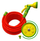 Manguera Riego Naranja 1/2 Reforzada 50 Mts + Multivia Acces Naranja