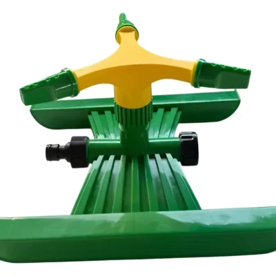 Aspersor  3 Picos  Giratorio Con Base Riego Jardin Sapito
