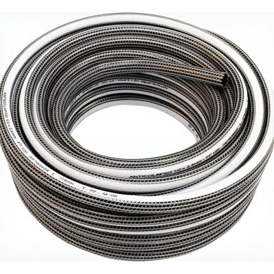 Manguera Riego Anticolapsable 3/4 15 Mts Reforzada Premium Gris