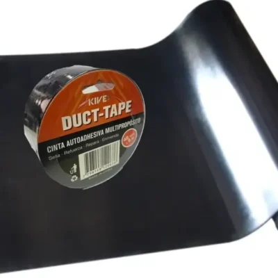 Piso De Goma Liso Negro 4mt X 1mt Danza + Cinta Duct Tape