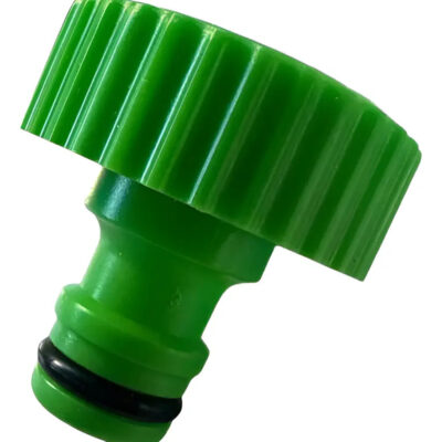 Macho Para Grifo Conector Canilla 1 Pulgada O 3/4 Pulgada Verde Y Amarillo