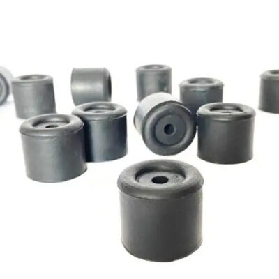 Tope Pata De Goma Puerta 29 X 13 X6mm (pack X 100) Art. 776 Negro/gris Oscuro Cilíndrica