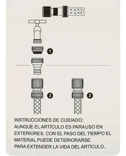 Lanza Pistola Riego Kit + Acc. Acople Rapido + Portamanguera - Image 3