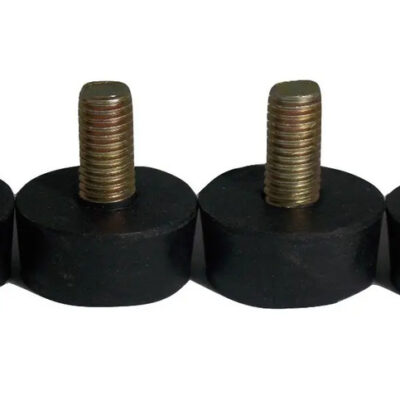 Pata De Goma Tornillo Metrico 10mm (200 Unidades)