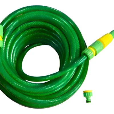 Manguera De Riego 3/4 Trenzada Reforzada X 50mts + Accesorio Verde