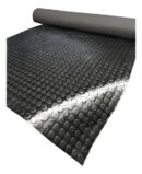 Piso De Goma/pvc Moneda 3mm 1,20mts Ancho Alto Transito M2 Negro Moneda