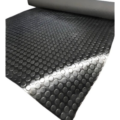 Piso De Goma/pvc Moneda 3mm 1,20mts Ancho Alto Transito M2 Negro Moneda